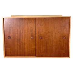 Wall Mounted Cabinet/Console by Finn Juhl for Baker, Teak and Maple