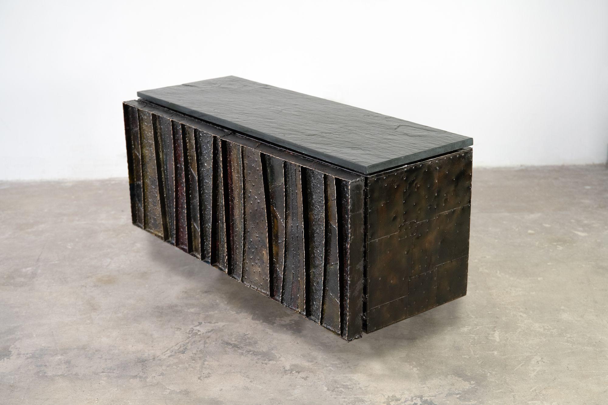 Mid-Century Modern Wall Mounted Cabinet Model PE-19 by Paul Evans