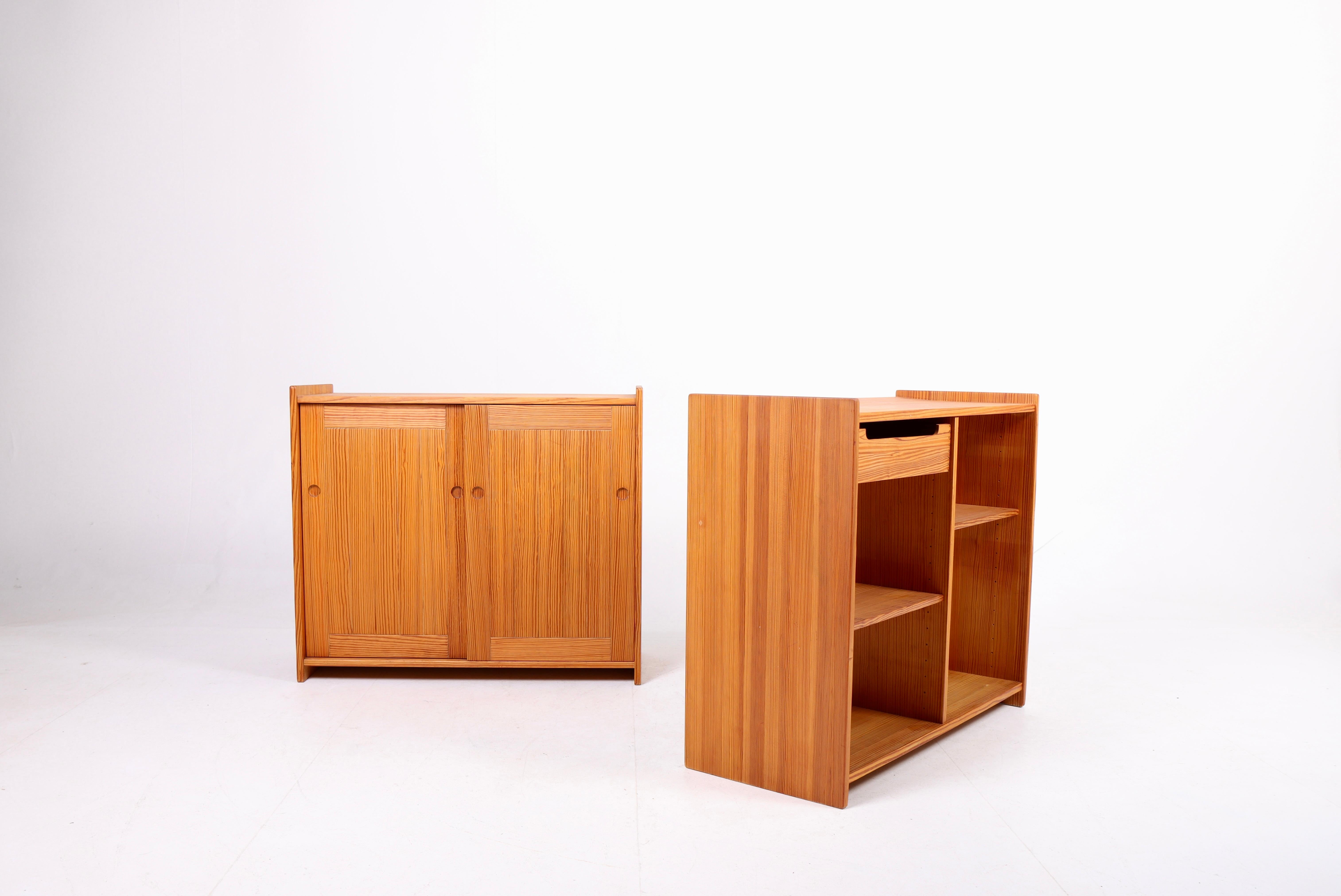 Late 20th Century Wall-Mounted Cabinets Solid Pine by Bernt Petersen, 1970s