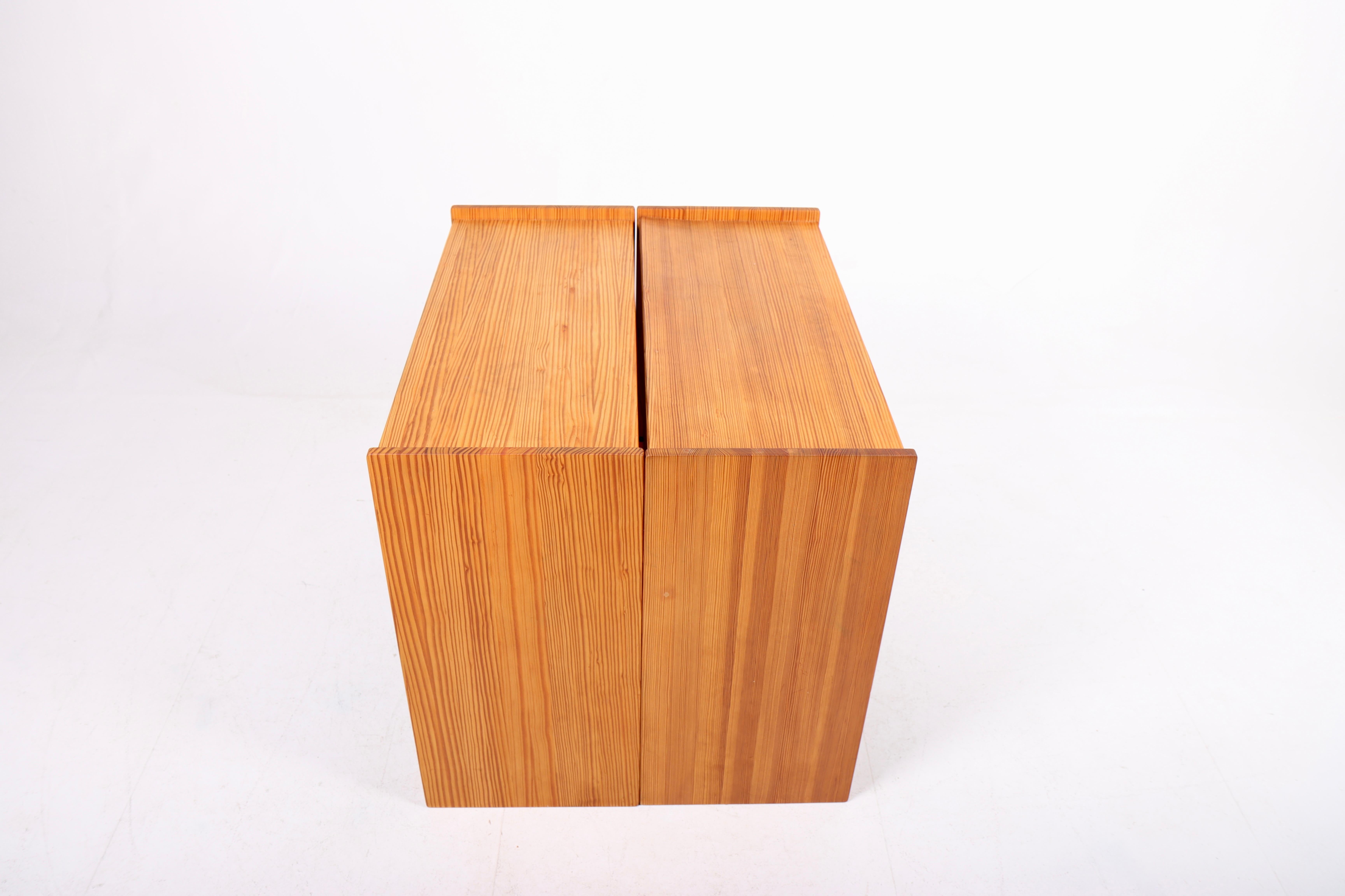 Wall-Mounted Cabinets Solid Pine by Bernt Petersen, 1970s 3
