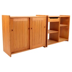 Wall-Mounted Cabinets Solid Pine by Bernt Petersen, 1970s