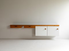 Wall Mounted Cabinet with Desk for Les Arcs by Charlotte Perriand
