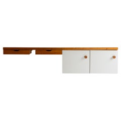 Wall Mounted Cabinet with Desk for Les Arcs by Charlotte Perriand