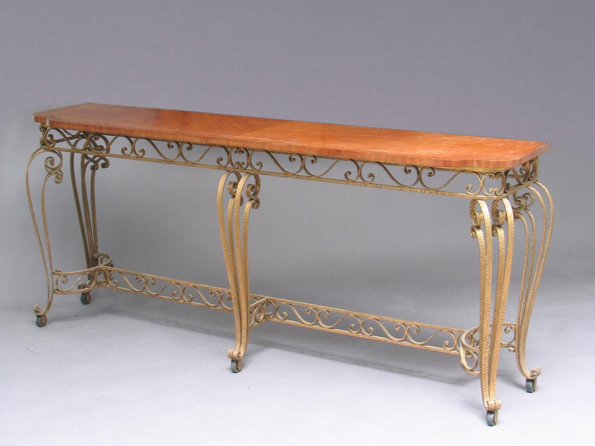 Mid-20th Century Wall-Mounted Cabinet with Movable Console Table by Francesco Bisacco For Sale