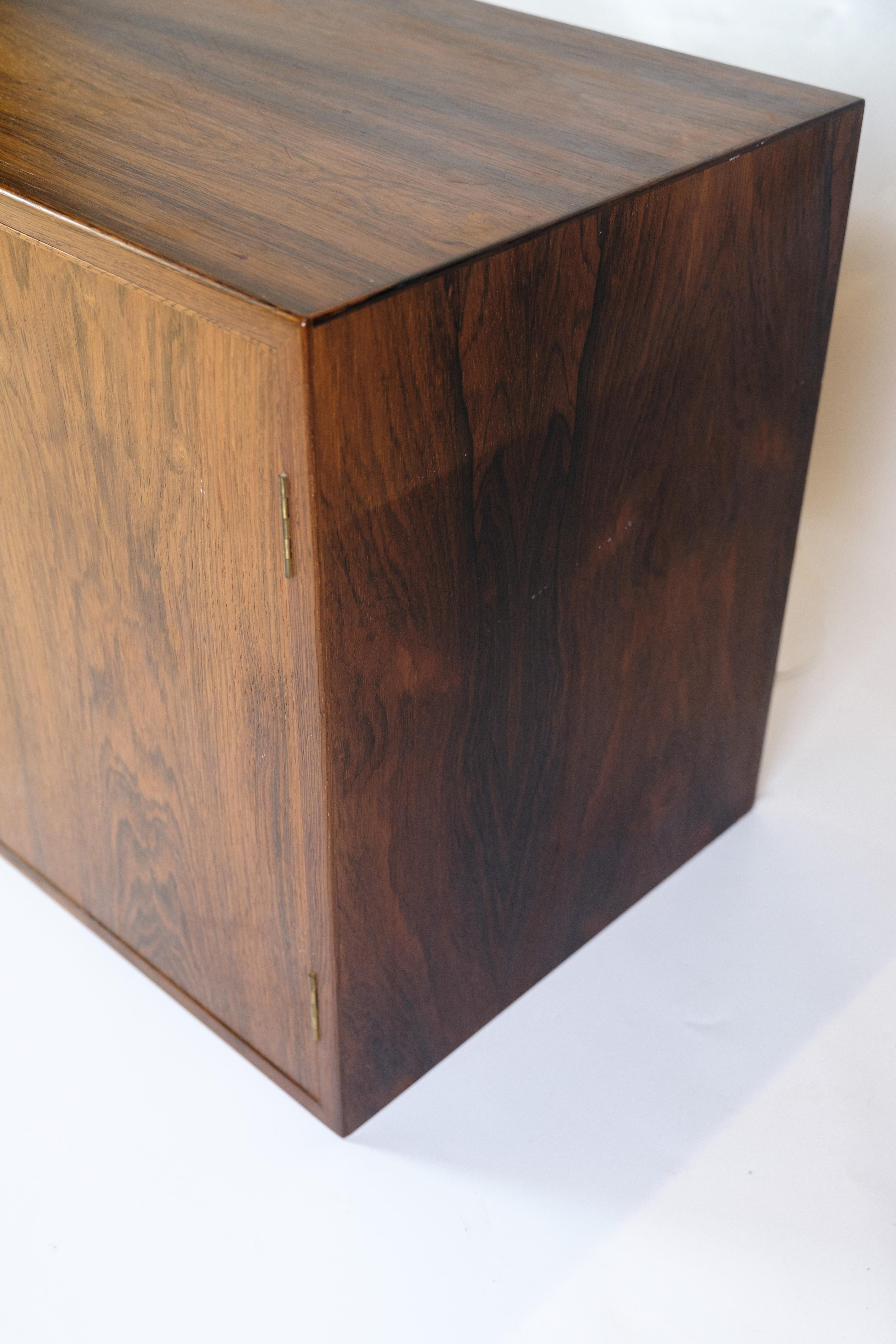 Wall-mounted Chest of Drawers/Cabinet Made In Rosewood, Danish Design From 1960s In Good Condition In Lejre, DK