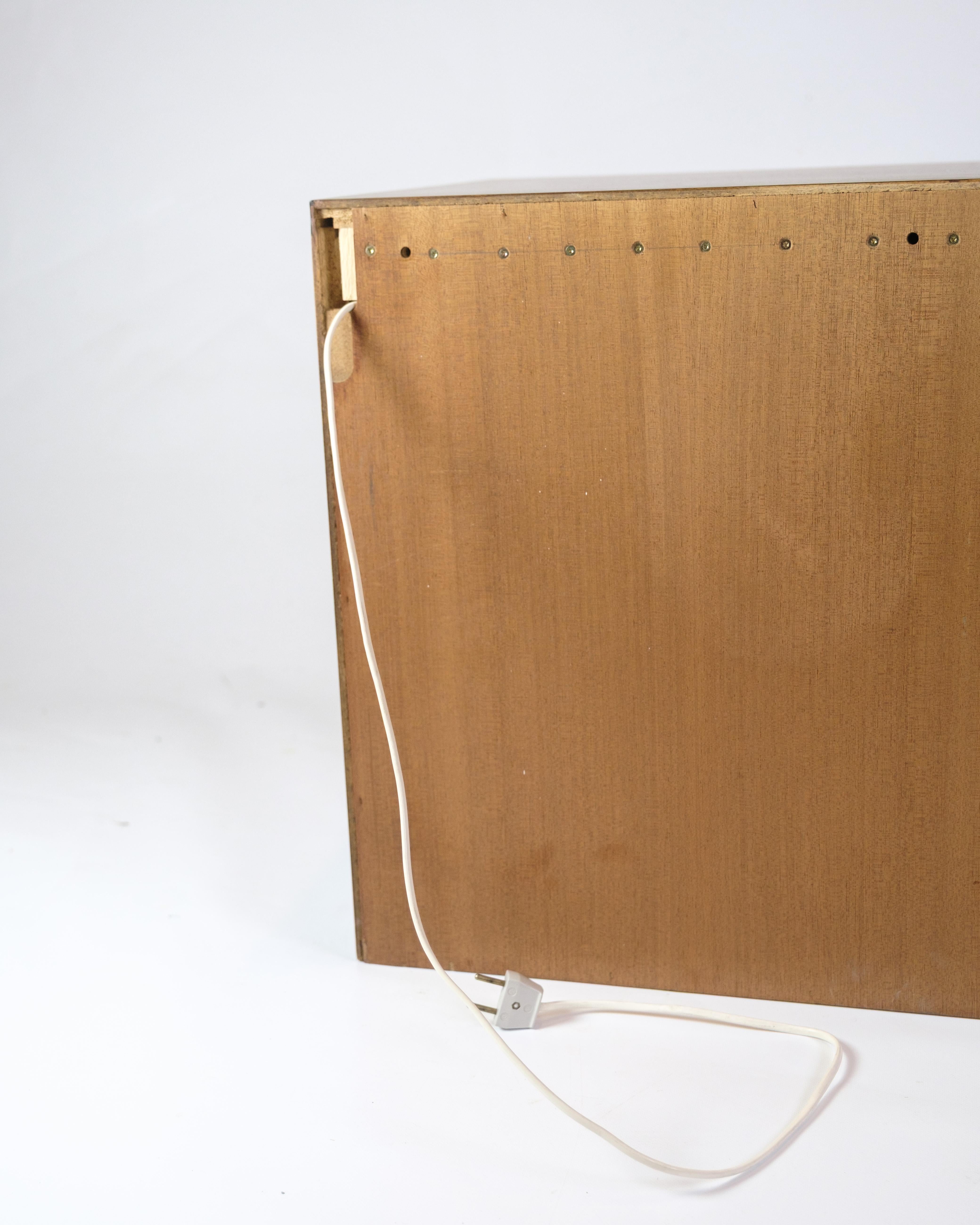 Wall-mounted Chest of Drawers/Cabinet Made In Rosewood From 1960s For Sale 5