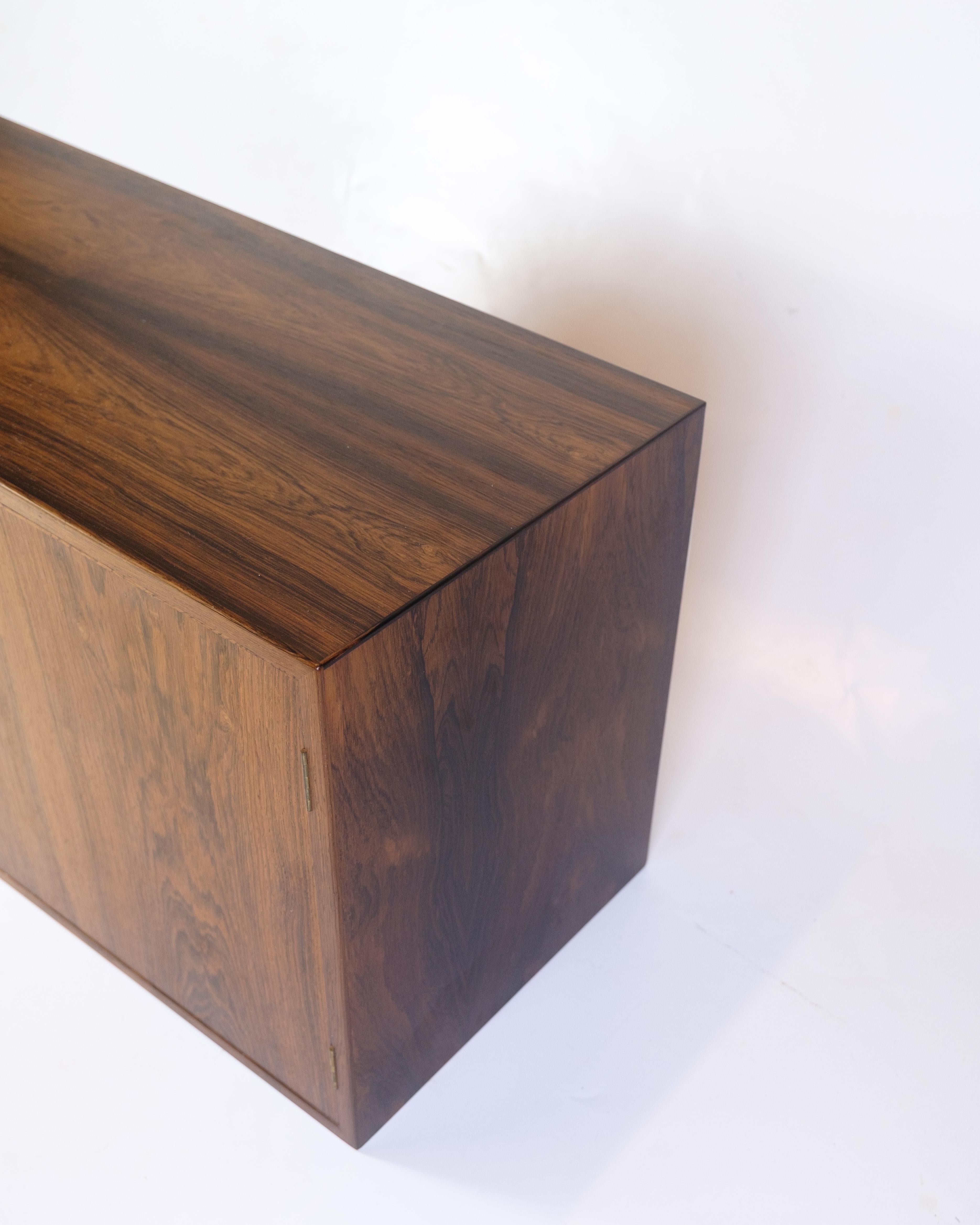 Wall-mounted Chest of Drawers/Cabinet Made In Rosewood From 1960s In Good Condition For Sale In Lejre, DK