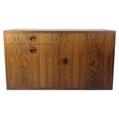 Wall-mounted Chest of Drawers/Cabinet Made In Rosewood From 1960s
