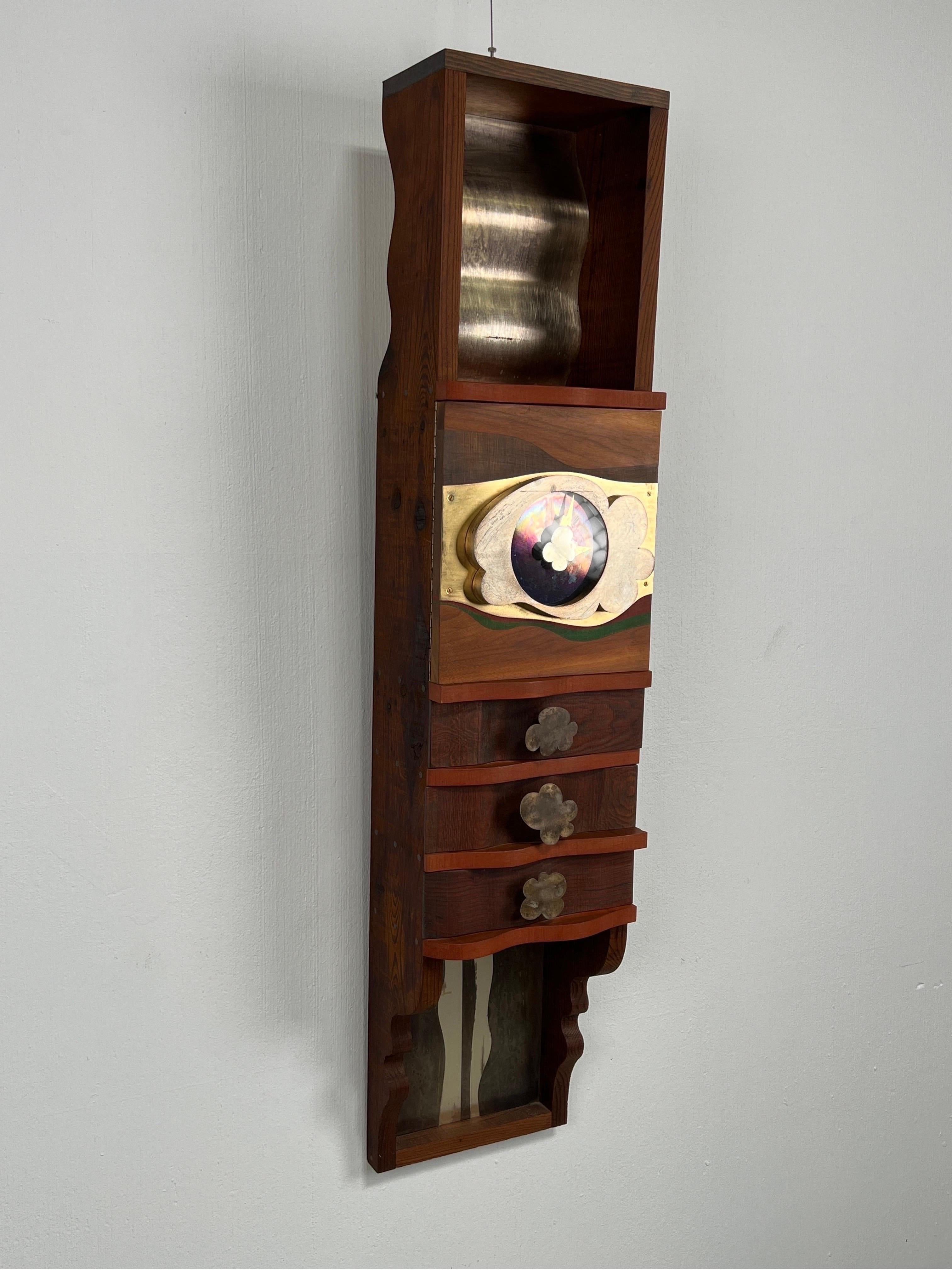 American Wall-mounted Clock Cabinet by Garry Knox Bennett