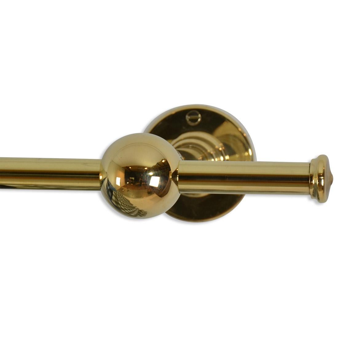brass clothes rail wall mounted