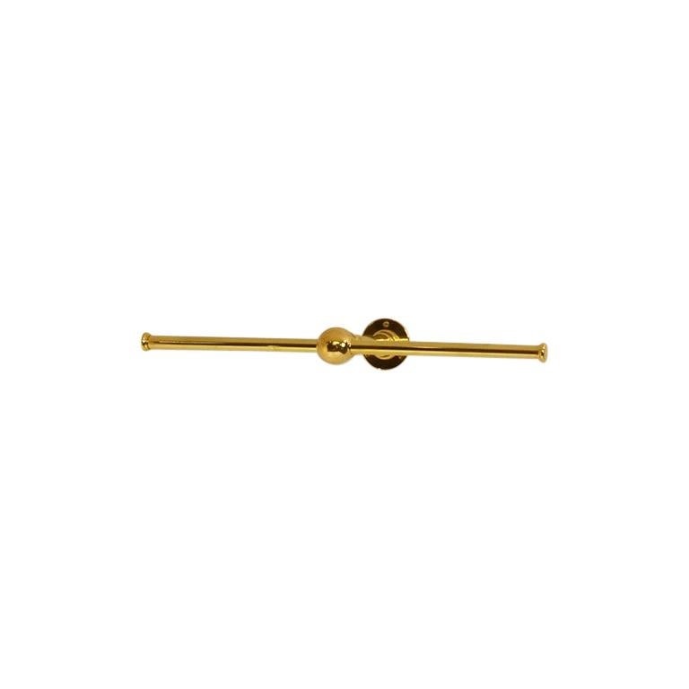 Wall Mounted Clothes Rail, Solid Brass For Sale