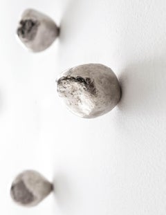 Wall-mounted coat hook Minotti Italia Pepite design Roberto Mora-Set of 3 hooks