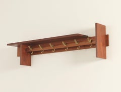 Wall-Mounted Coat Rack by Carl Auböck for Illums Bolighus, Denmark, 1950's