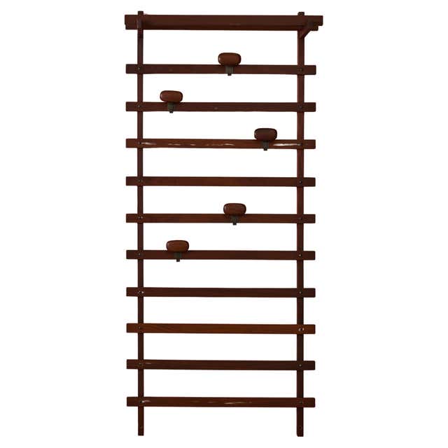Spanish Mid Century Wrought Iron Brutalist Coat Rack For Sale at 1stDibs