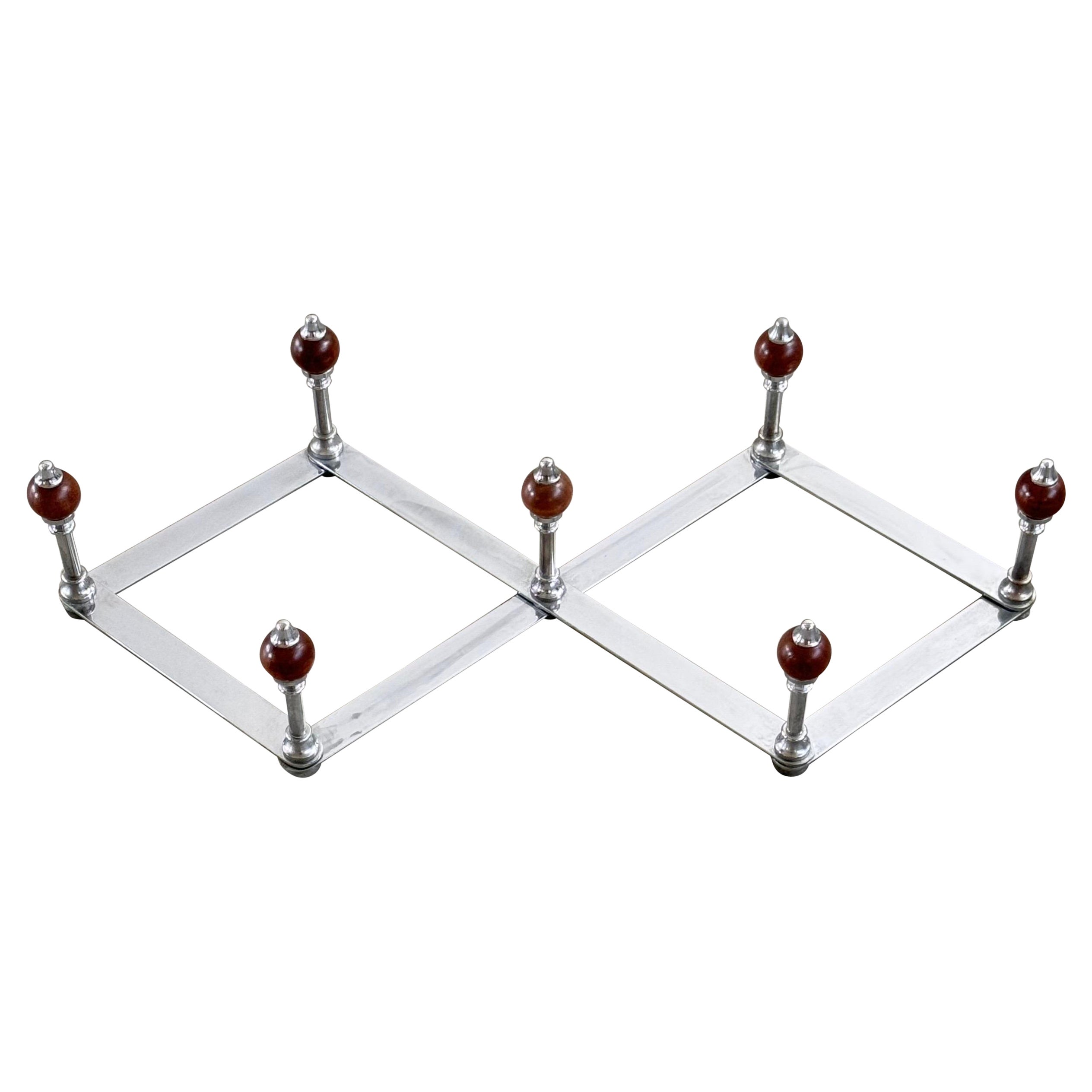 Wall-Mounted Coat Rack Mod. AT4 by Luigi Caccia Dominioni for Azucena, 1960s For Sale
