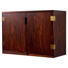 Wall mounted cocktail cabinet designed by Svend Langkilde for Langkilde Møbler