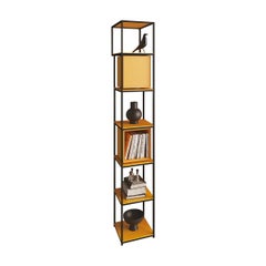 Wall-Mounted Column Bookcase Minotti Italia Essenza di Formosa 2 swivel modules