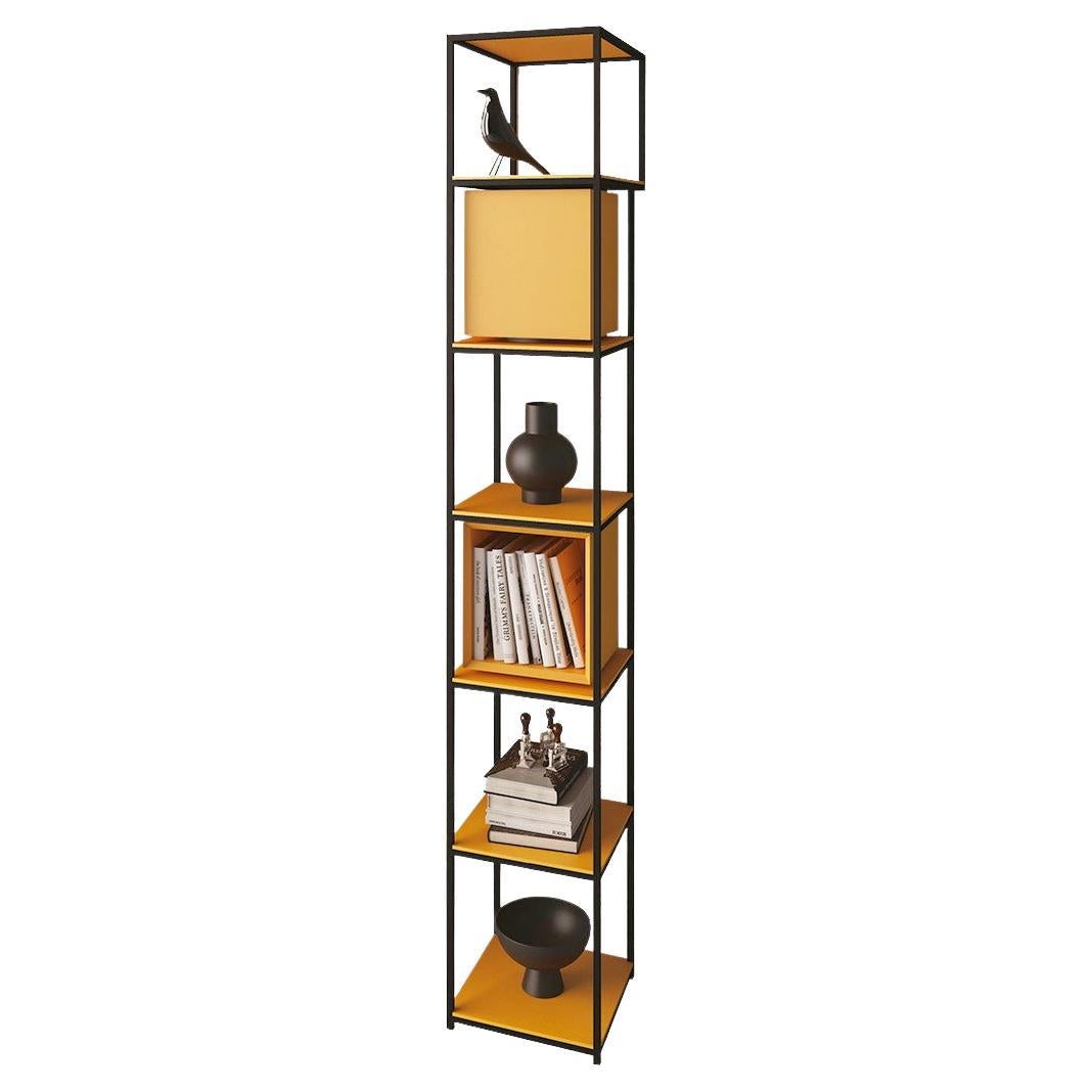 Wall-Mounted Column Bookcase Minotti Italia Essenza di Formosa 2 swivel modules in vendita