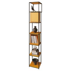 Wall-Mounted Column Bookcase Minotti Italia Essenza di Formosa 2 swivel modules