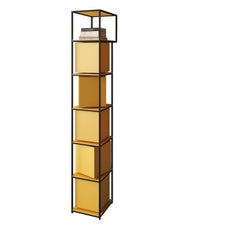 Wall-Mounted Column Bookcase Minotti Italia Essenza di Formosa design DSH