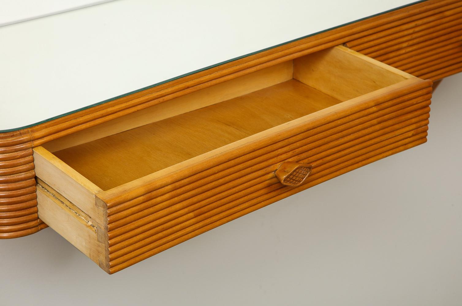 Mid-Century Modern Wall Mounted Console by Osvaldo Borsani for ABV For Sale