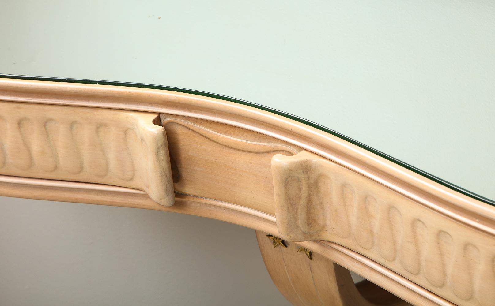 Glass Wall Mounted Console by Osvaldo Borsani for ABV