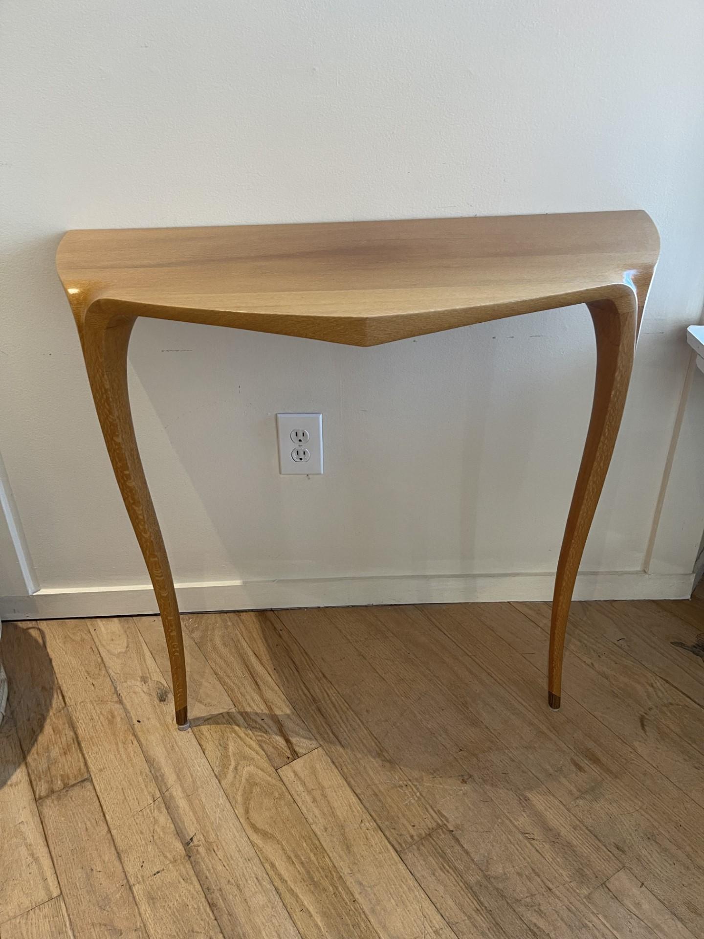 Wall Mounted Console Table by American Studio Craftsman  David Ebner.  1998 For Sale 5