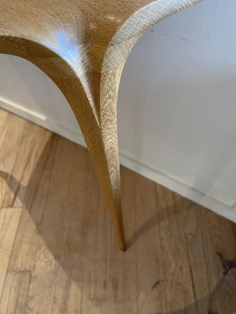 Hand-Crafted Wall Mounted Console Table by American Studio Craftsman  David Ebner.  1998 For Sale
