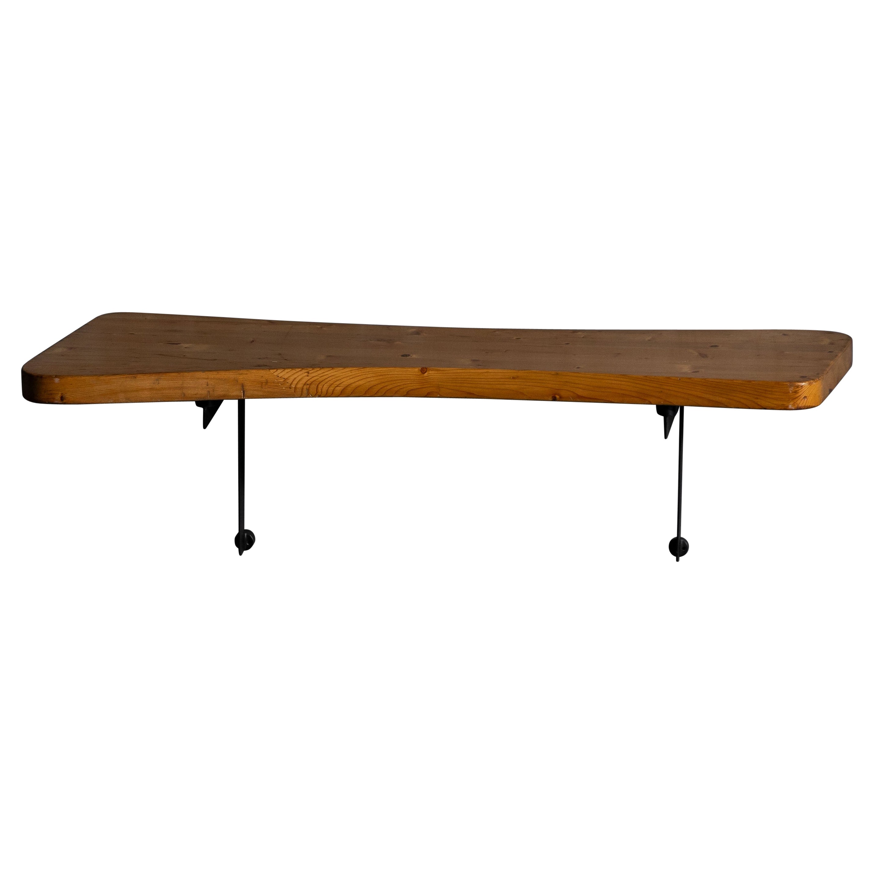 Wall-Mounted Console Table by Charlotte Perriand, France, 1950s en venta
