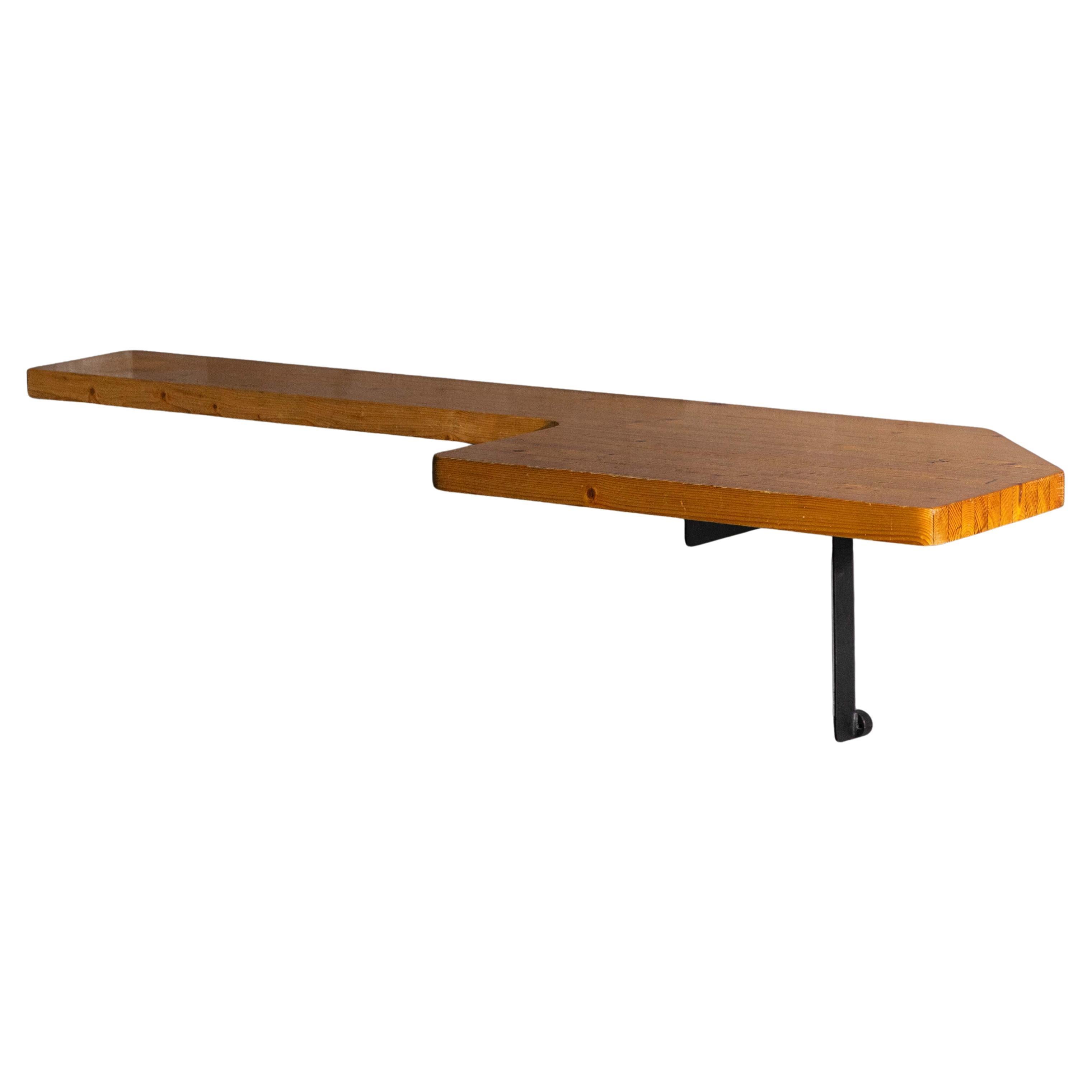 Wall-Mounted Console Table by Charlotte Perriand, France, 1950s in vendita