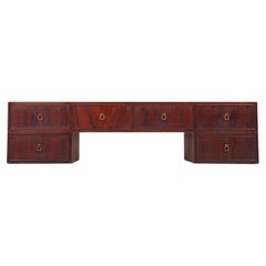 Wall Mounted Console Table in Mahogany Designed by Frits Heningsen, 1940s