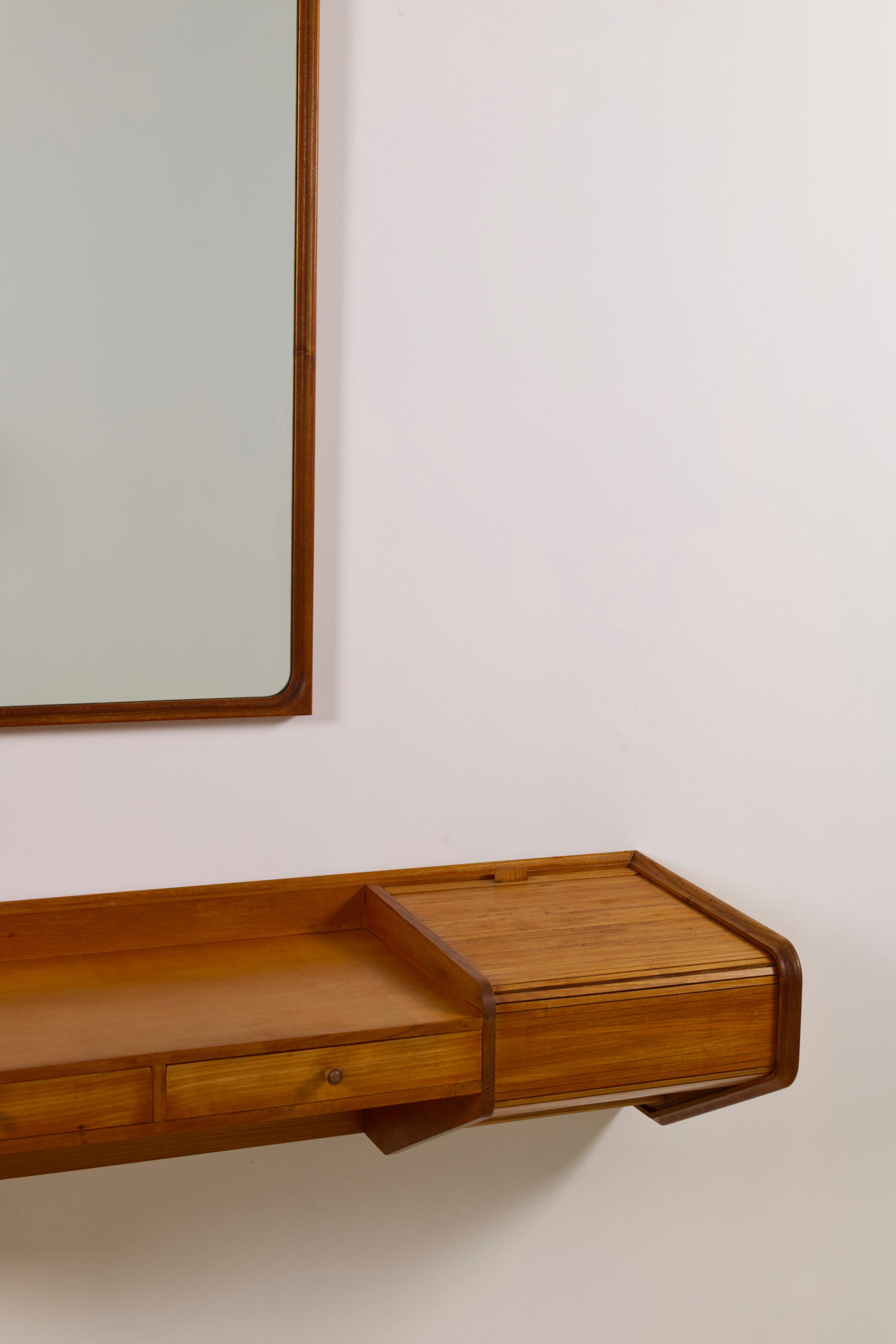 Set di scrivania / toletta e specchio a muro di Egon Bro Petersen, 1941 in vendita 3