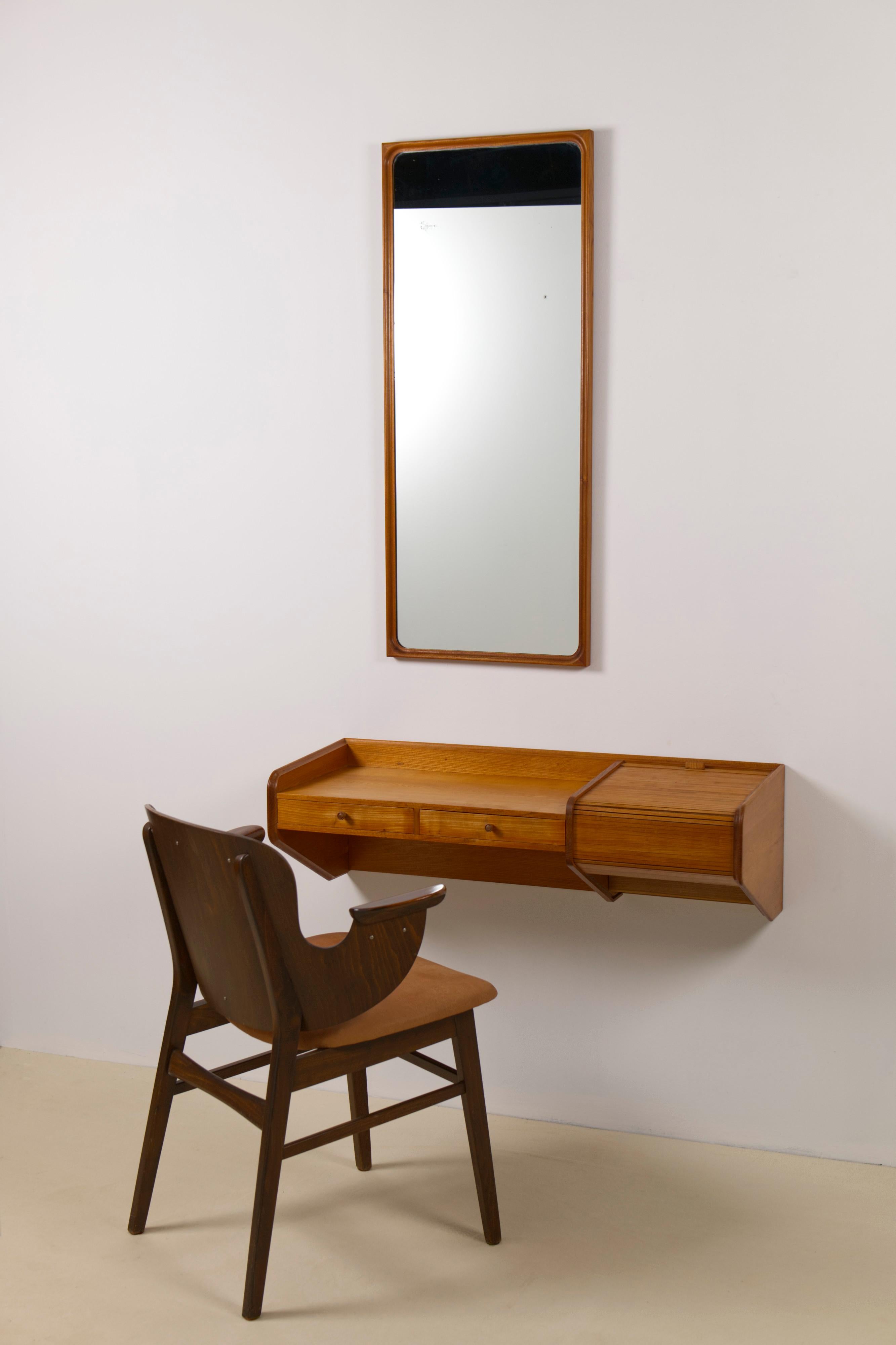 Set di scrivania / toletta e specchio a muro di Egon Bro Petersen, 1941 in vendita 6