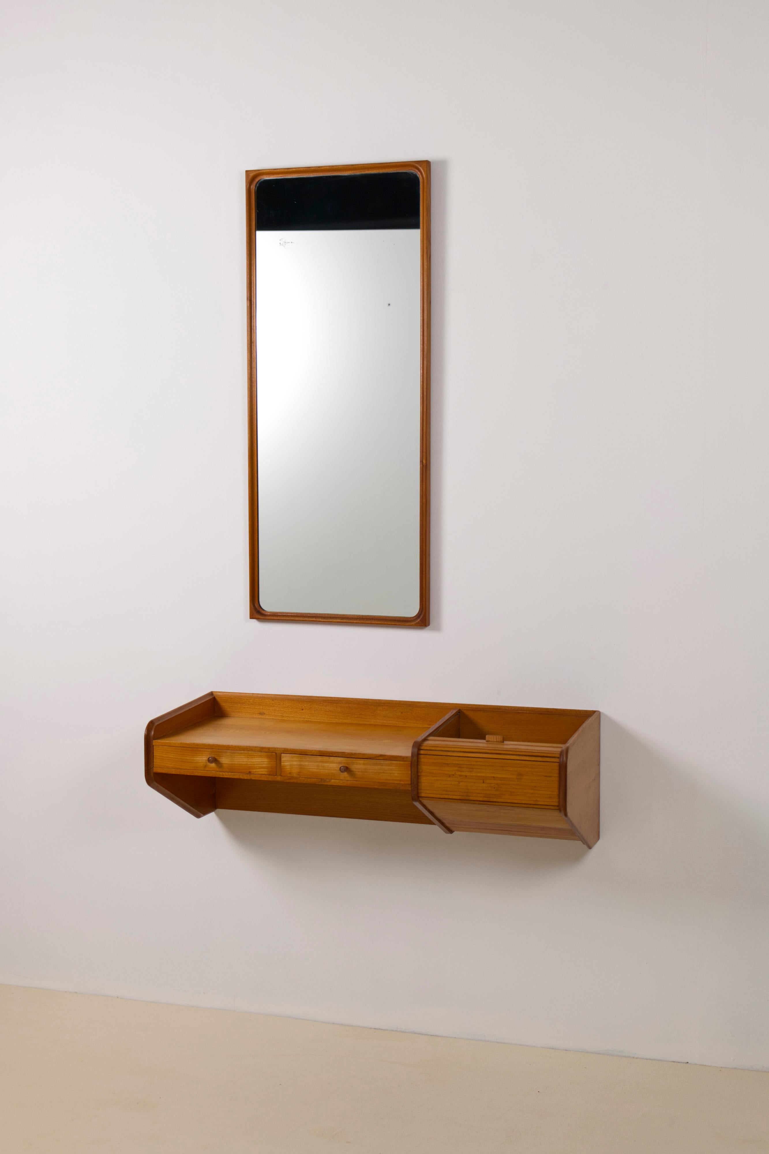 Danese Set di scrivania / toletta e specchio a muro di Egon Bro Petersen, 1941 in vendita