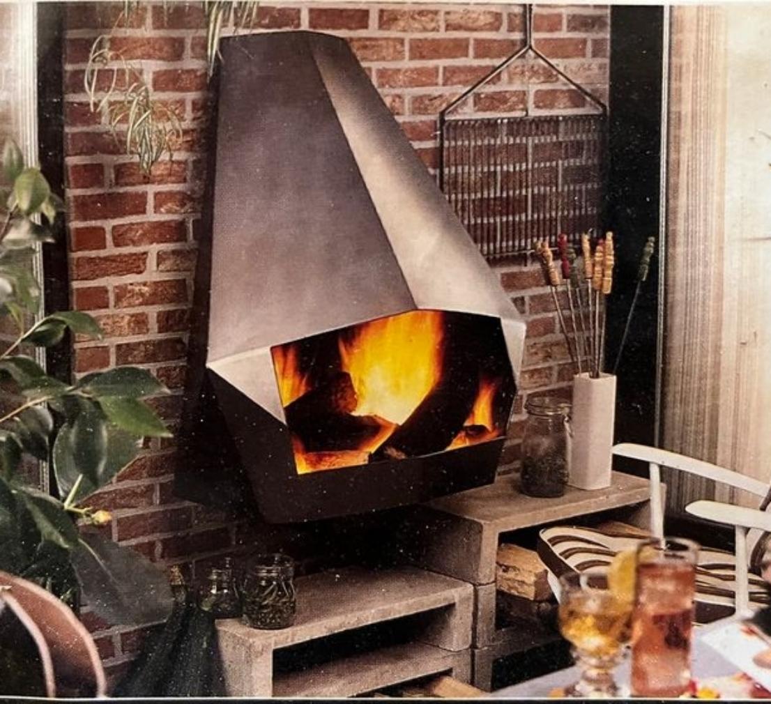 Wall-Mounted Fireplace by Don Bar, 1970s - Mod 5005 For Sale 4