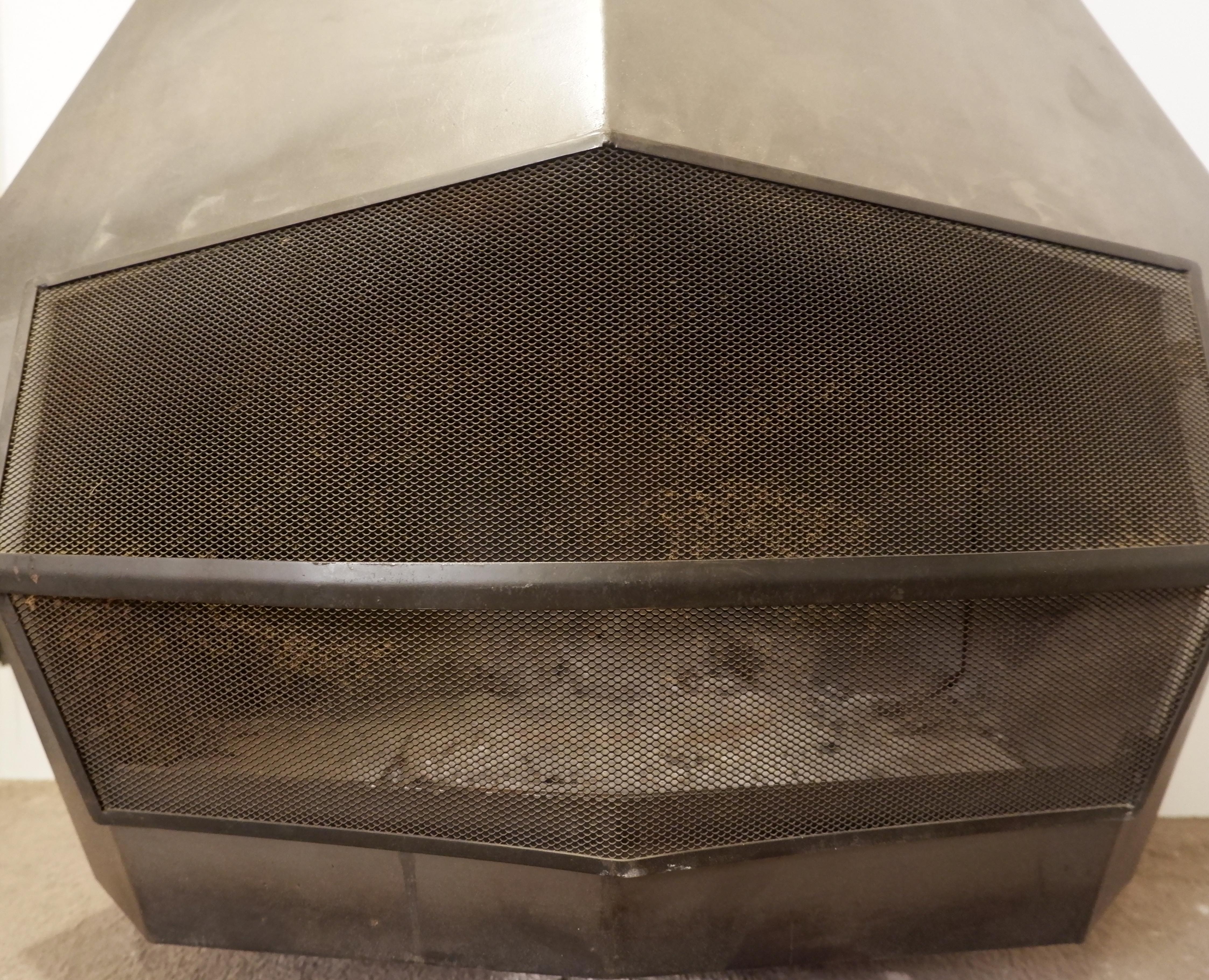 Belgian Wall-Mounted Fireplace by Don Bar, 1970s - Mod 5005 For Sale