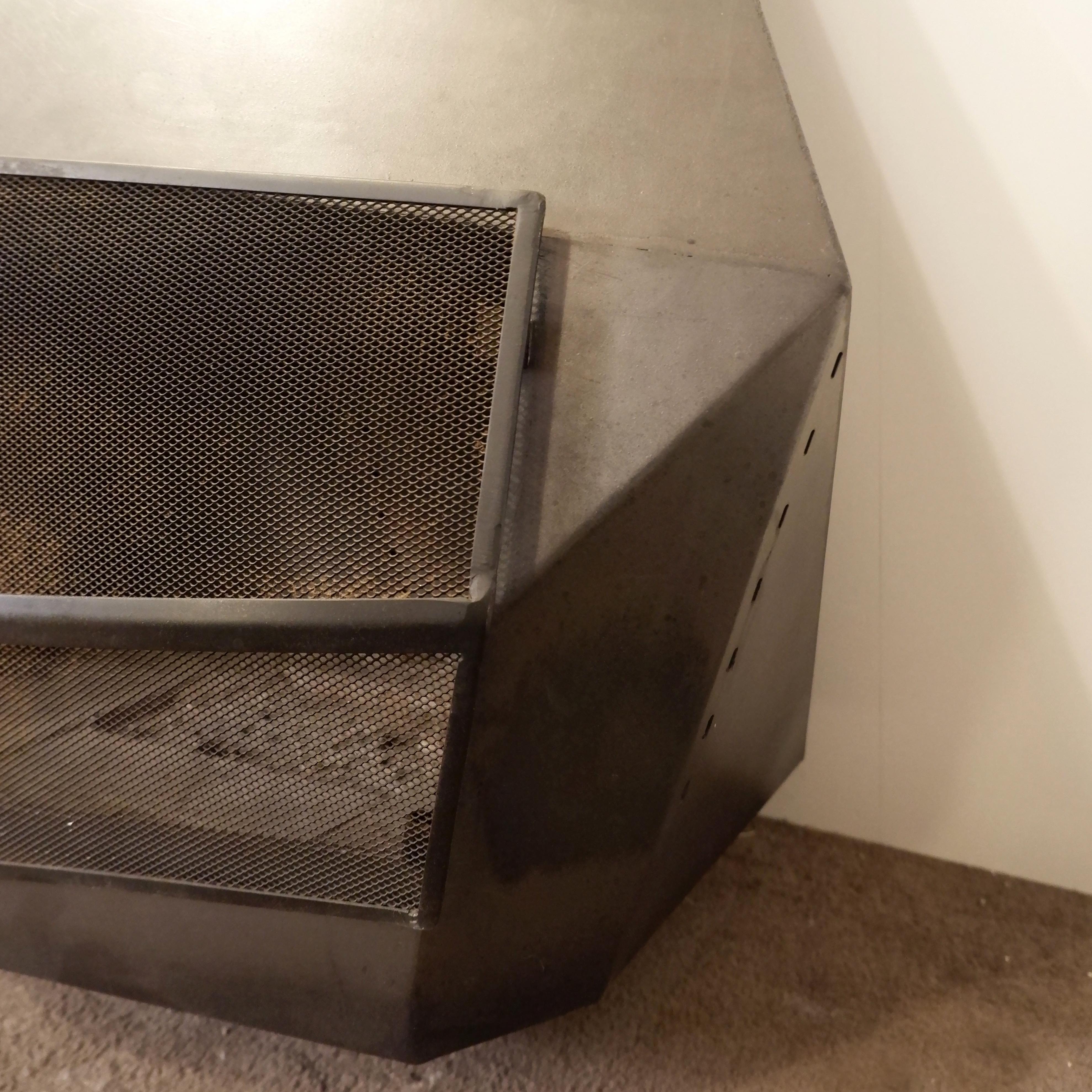 Enameled Wall-Mounted Fireplace by Don Bar, 1970s - Mod 5005 For Sale