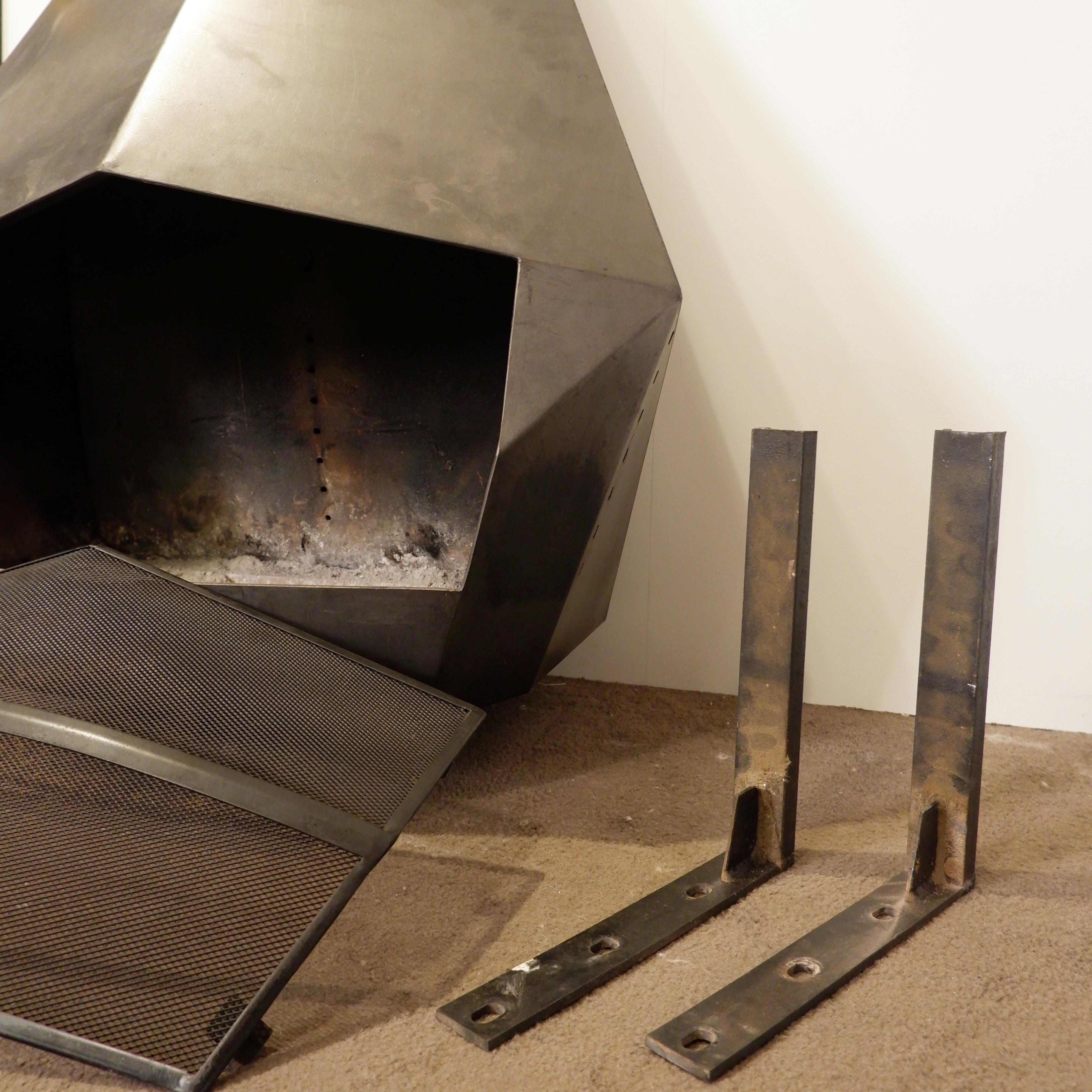20th Century Wall-Mounted Fireplace by Don Bar, 1970s - Mod 5005 For Sale