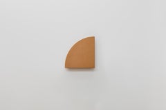 Wall Mounted Folding Bedside Table or Empty Pocket Shelf in Leather