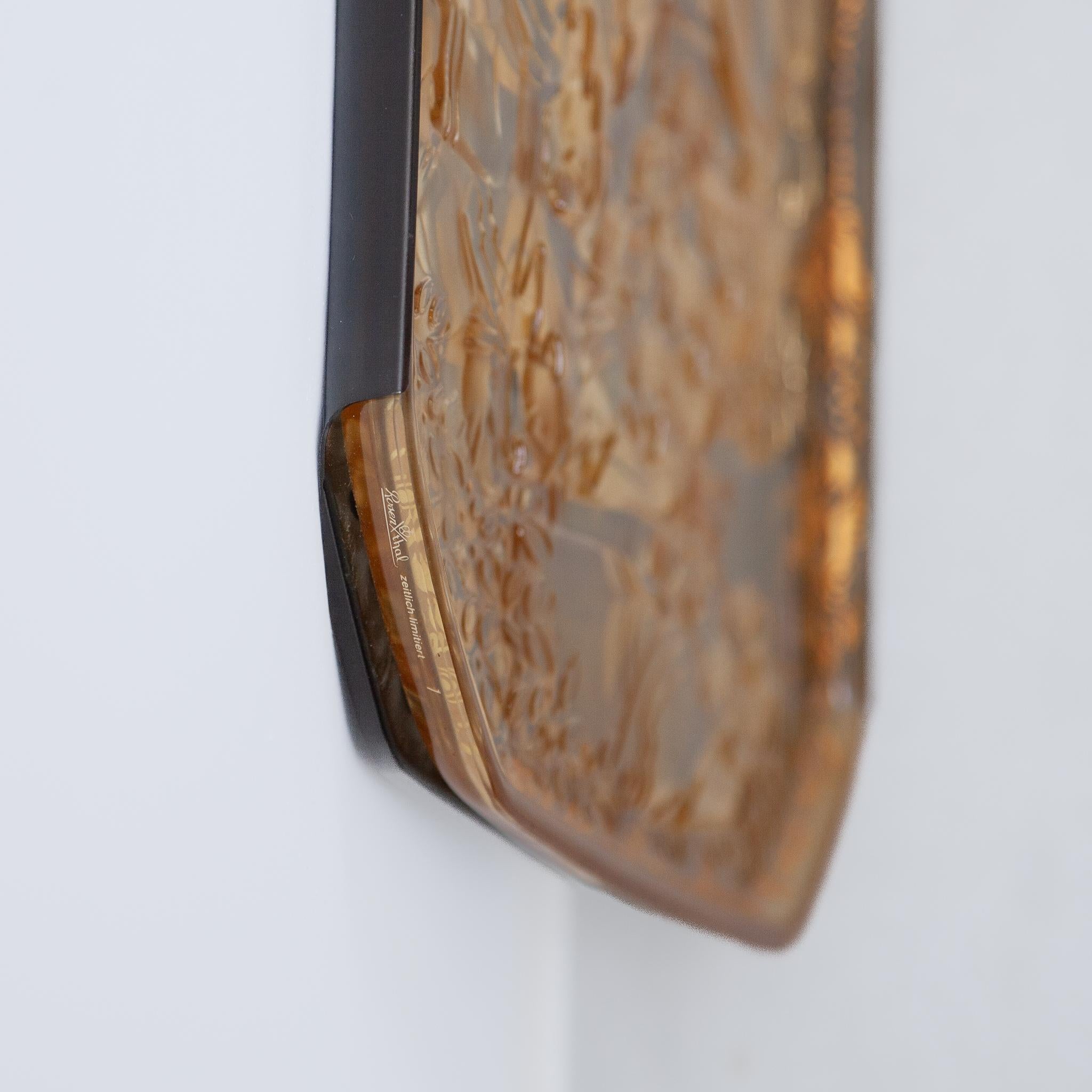 Escultura mural de vidrio diseñada por Bjorn Wiinblad para Rosenthal en venta 2