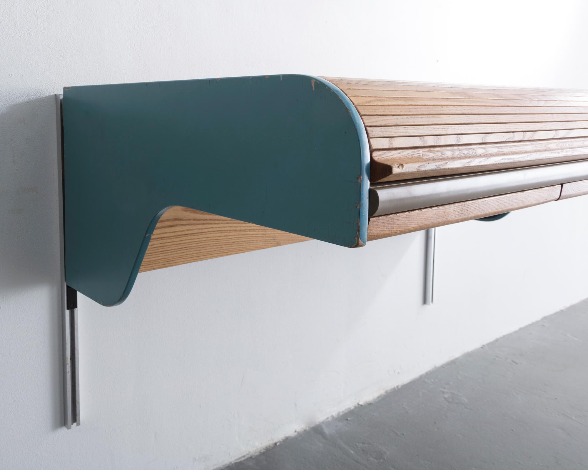 Mid-20th Century Wall-Mounted Hanging Desk Manufactured by Herman Miller, circa 1940