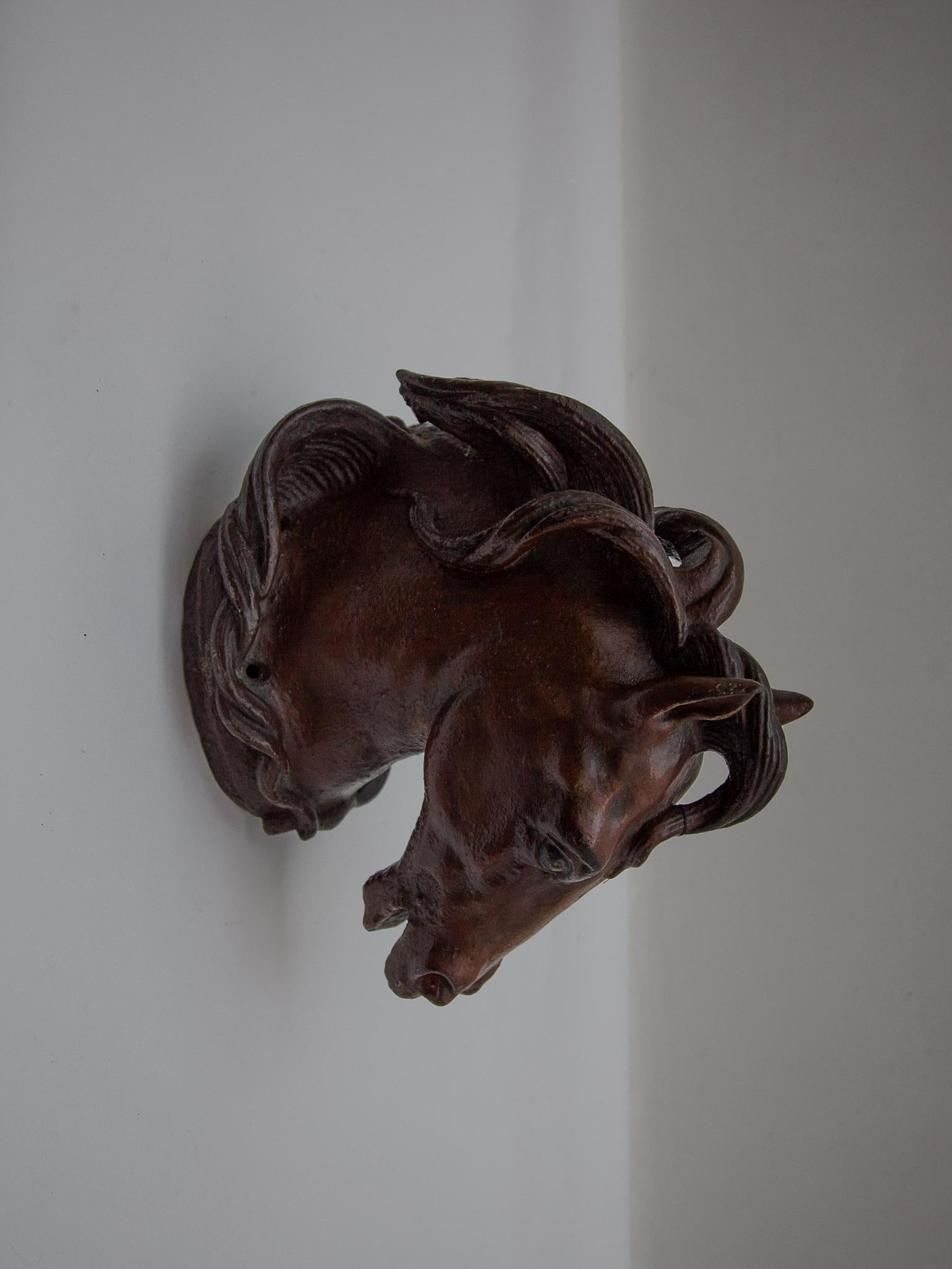 Belgian Wall Mounted Impressive Life Size Horses Head For Sale