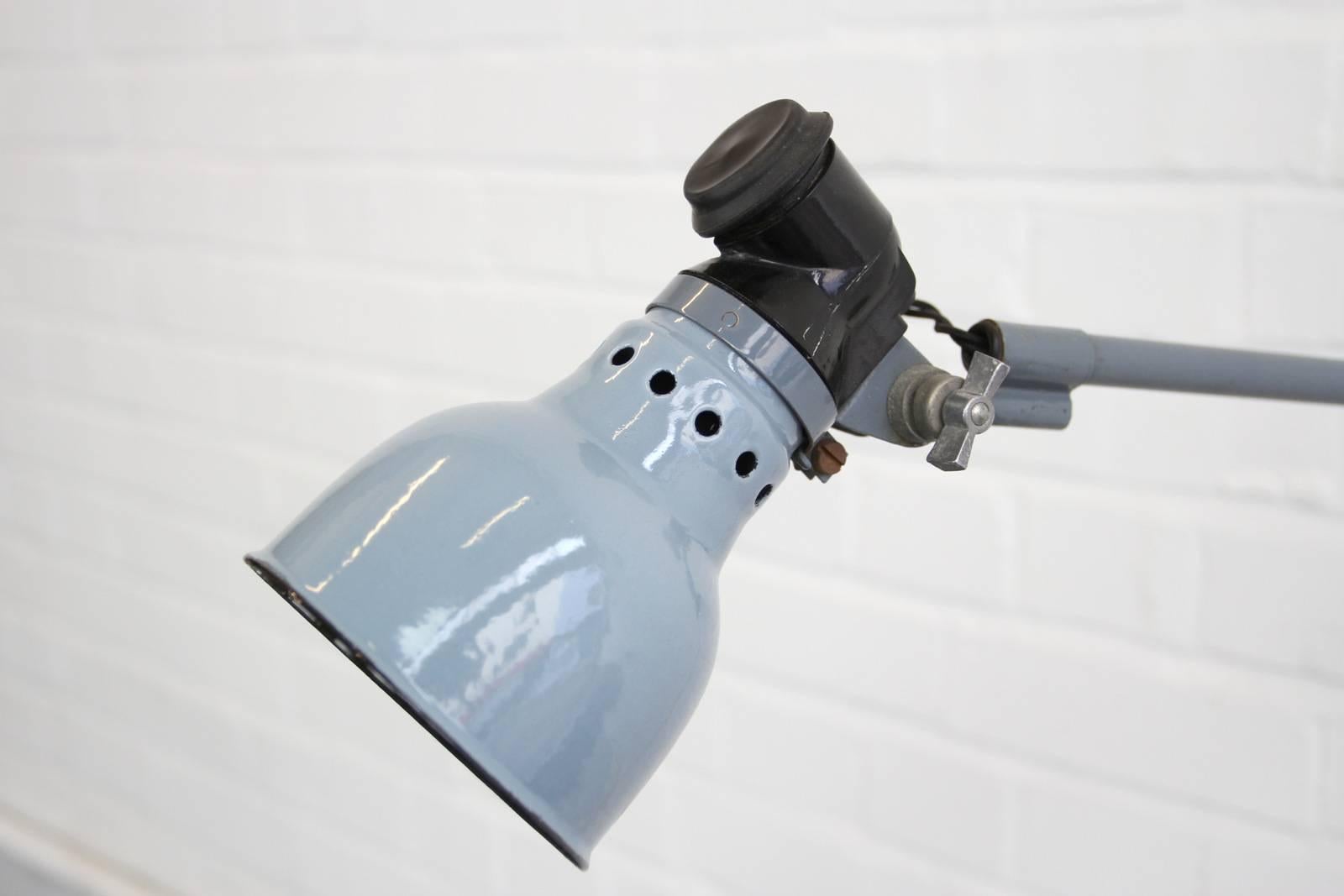 Wall Mounted Industrial Lamp by Ernst Radermacher, circa 1930s 3