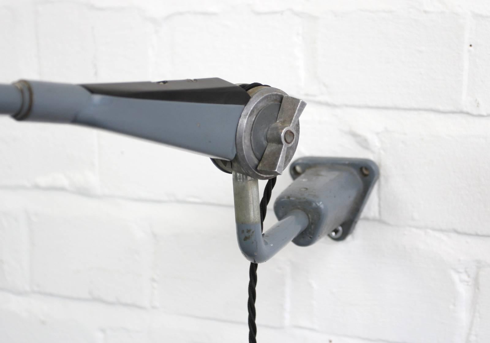 Wall Mounted Industrial Lamp by Ernst Radermacher, circa 1930s 4