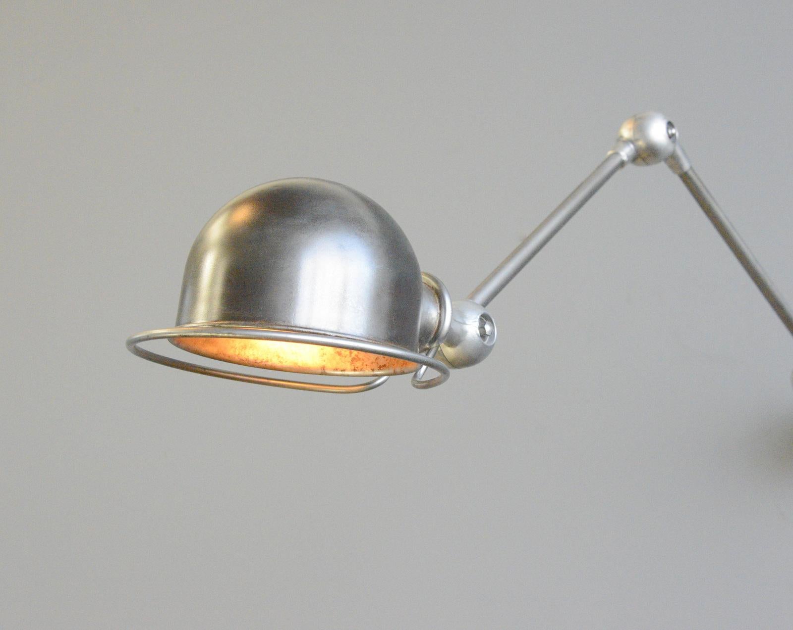 Steel Wall Mounted Industrial Lamp by Jielde, circa 1950s