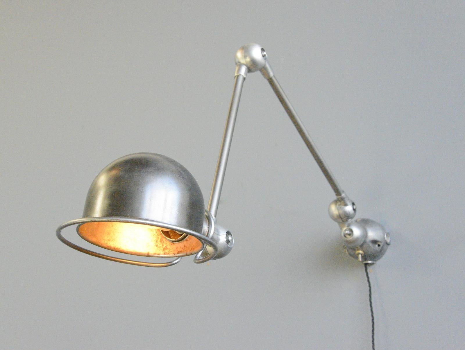 Wall Mounted Industrial Lamp by Jielde, circa 1950s 1