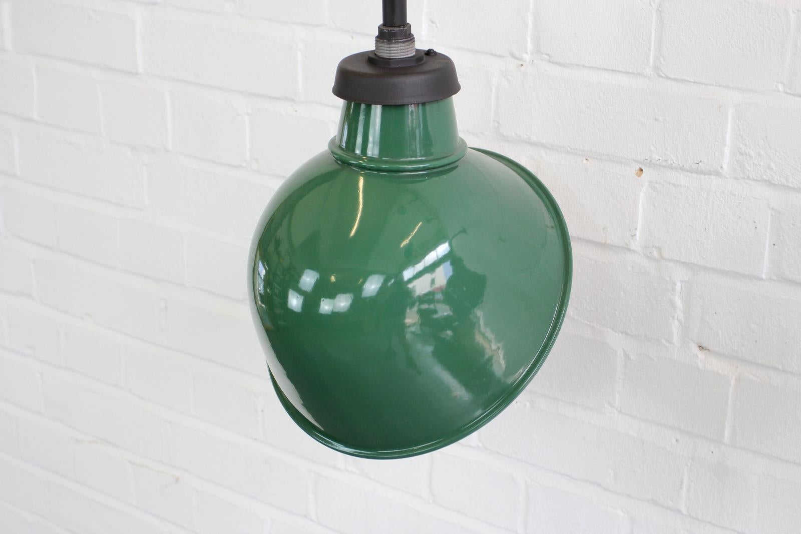 Wall-Mounted Industrial Lamps by Crossland, circa 1950s In Excellent Condition In Gloucester, GB