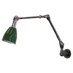 Vintage Wall Mounted Industrial Task Lamp by Dugdills, circa 1940s