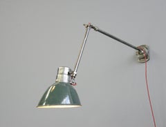 Lámpara industrial de pared de Schaco de los años 20