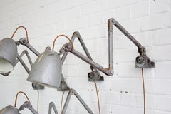 Wall Mounted Industrial Task Lamps by EDL, circa 1950s